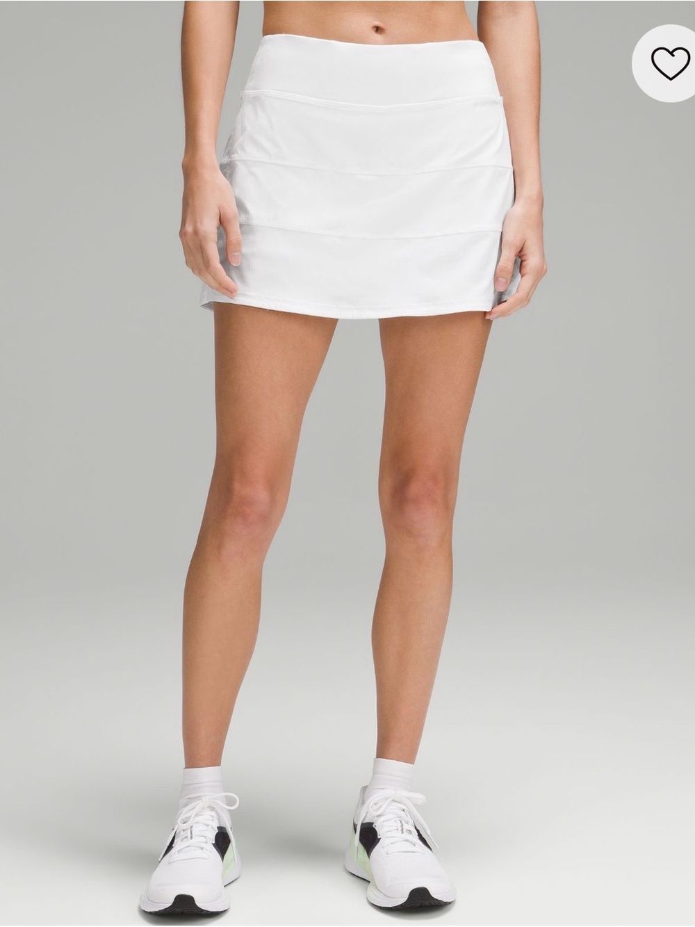 lululemon athletica White Pace Rival Mini Skirt